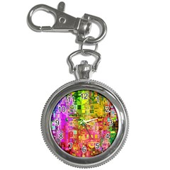 Color Abstract Artifact Pixel Key Chain Watches