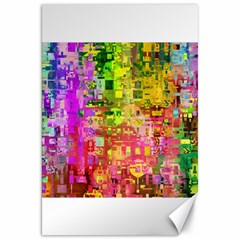 Color Abstract Artifact Pixel Canvas 20  x 30 