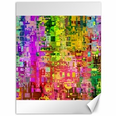 Color Abstract Artifact Pixel Canvas 36  x 48 