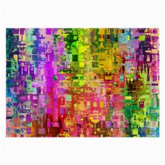 Color Abstract Artifact Pixel Large Glasses Cloth