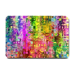 Color Abstract Artifact Pixel Small Doormat  by Sapixe