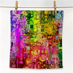 Color Abstract Artifact Pixel Face Towel Front