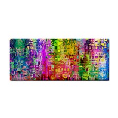 Color Abstract Artifact Pixel Hand Towel