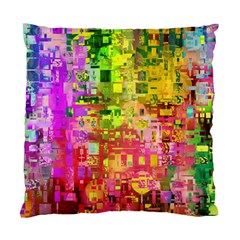 Color Abstract Artifact Pixel Standard Cushion Case (One Side)