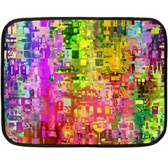 Color Abstract Artifact Pixel Double Sided Fleece Blanket (Mini) 