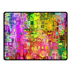 Color Abstract Artifact Pixel Fleece Blanket (Small)