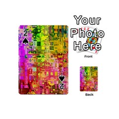 Color Abstract Artifact Pixel Playing Cards 54 (Mini)