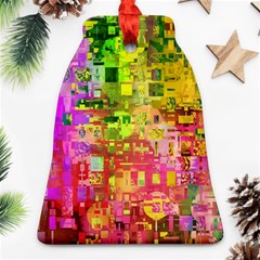 Color Abstract Artifact Pixel Ornament (Bell)