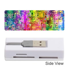 Color Abstract Artifact Pixel Memory Card Reader (Stick)