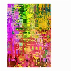 Color Abstract Artifact Pixel Small Garden Flag (Two Sides)