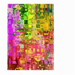 Color Abstract Artifact Pixel Large Garden Flag (Two Sides)