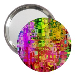 Color Abstract Artifact Pixel 3  Handbag Mirrors