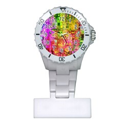 Color Abstract Artifact Pixel Plastic Nurses Watch