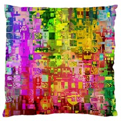 Color Abstract Artifact Pixel Large Flano Cushion Case (One Side)