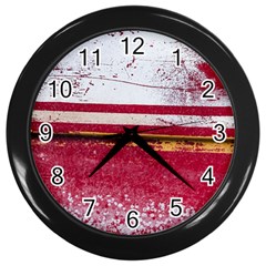 Boat Chipped Close Up Damaged Wall Clock (black) by Sapixe