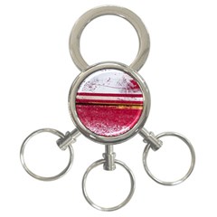 Boat Chipped Close Up Damaged 3-ring Key Chains by Sapixe