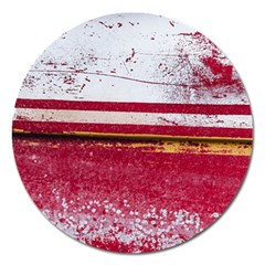 Boat Chipped Close Up Damaged Magnet 5  (round) by Sapixe