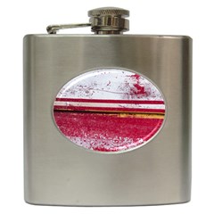 Boat Chipped Close Up Damaged Hip Flask (6 Oz) by Sapixe