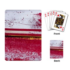 Boat Chipped Close Up Damaged Playing Cards Single Design by Sapixe