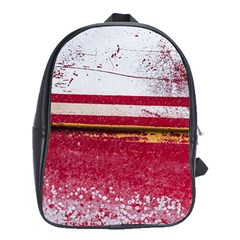 Boat Chipped Close Up Damaged School Bag (xl) by Sapixe