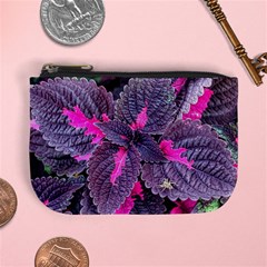 Beefsteak Plant Perilla Frutescens Mini Coin Purse by Sapixe