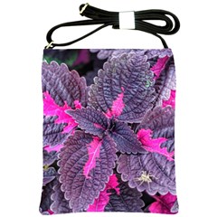 Beefsteak Plant Perilla Frutescens Shoulder Sling Bag by Sapixe