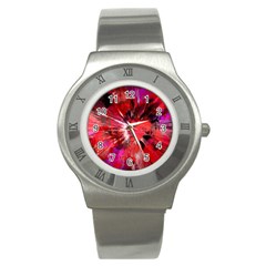 Color Abstract Background Textures Stainless Steel Watch by Sapixe