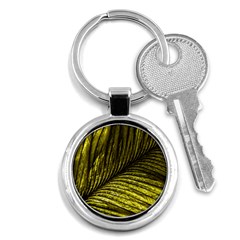 Feather Macro Bird Plumage Nature Key Chains (round)  by Sapixe