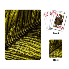 Feather Macro Bird Plumage Nature Playing Cards Single Design by Sapixe