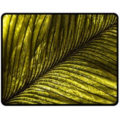 Feather Macro Bird Plumage Nature Double Sided Fleece Blanket (medium) 