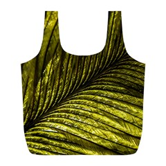 Feather Macro Bird Plumage Nature Full Print Recycle Bag (l) by Sapixe