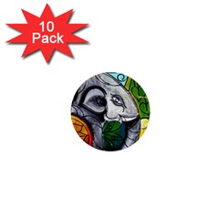 Graffiti The Art Of Spray Mural 1  Mini Buttons (10 Pack)  by Sapixe