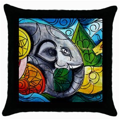 Graffiti The Art Of Spray Mural Throw Pillow Case (black) by Sapixe