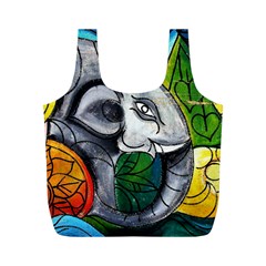 Graffiti The Art Of Spray Mural Full Print Recycle Bag (m) by Sapixe