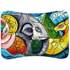 Graffiti The Art Of Spray Mural Velour Seat Head Rest Cushion by Sapixe