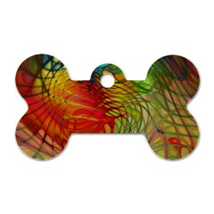 Texture Art Color Pattern Dog Tag Bone (one Side) by Sapixe