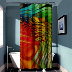 Texture Art Color Pattern Shower Curtain 36  X 72  (stall) 