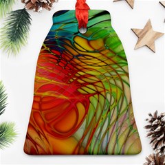 Texture Art Color Pattern Bell Ornament (two Sides)