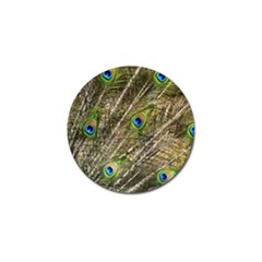 Peacock Feathers Color Plumage Green Golf Ball Marker by Sapixe