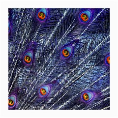 Peacock Feathers Color Plumage Blue Medium Glasses Cloth (2-side) by Sapixe