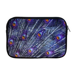 Peacock Feathers Color Plumage Blue Apple Macbook Pro 17  Zipper Case by Sapixe