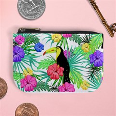 Leaves Tropical Nature Green Plant Mini Coin Purse by Sapixe