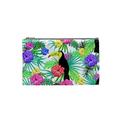 Leaves Tropical Nature Green Plant Cosmetic Bag (small) by Sapixe