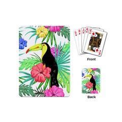 Leaves Tropical Nature Green Plant Playing Cards (mini)