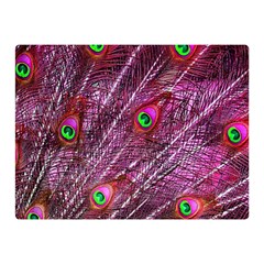 Peacock Feathers Color Plumage Double Sided Flano Blanket (mini) 