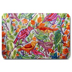 Art Flower Pattern Background Large Doormat  by Sapixe