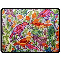 Art Flower Pattern Background Double Sided Fleece Blanket (large) 