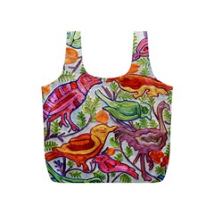 Art Flower Pattern Background Full Print Recycle Bag (s)