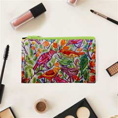 Art Flower Pattern Background Cosmetic Bag (xs) by Sapixe