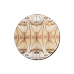 Wells Cathedral Wells Cathedral Rubber Round Coaster (4 Pack)  by Sapixe